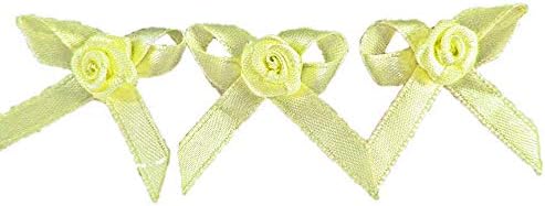 Party Favors Plus Satin Bows Yellow 24 Count