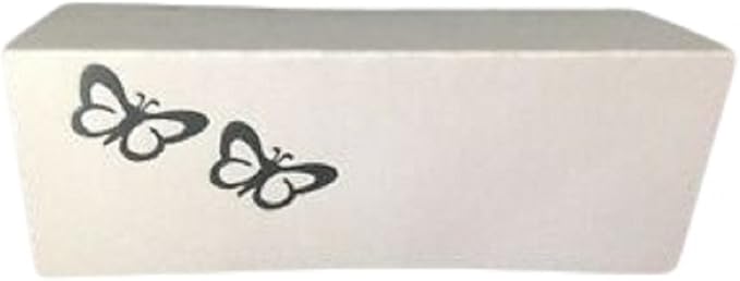 Party Favors Plus Silver Butterflies Tent Style White Place Cards 100 Count