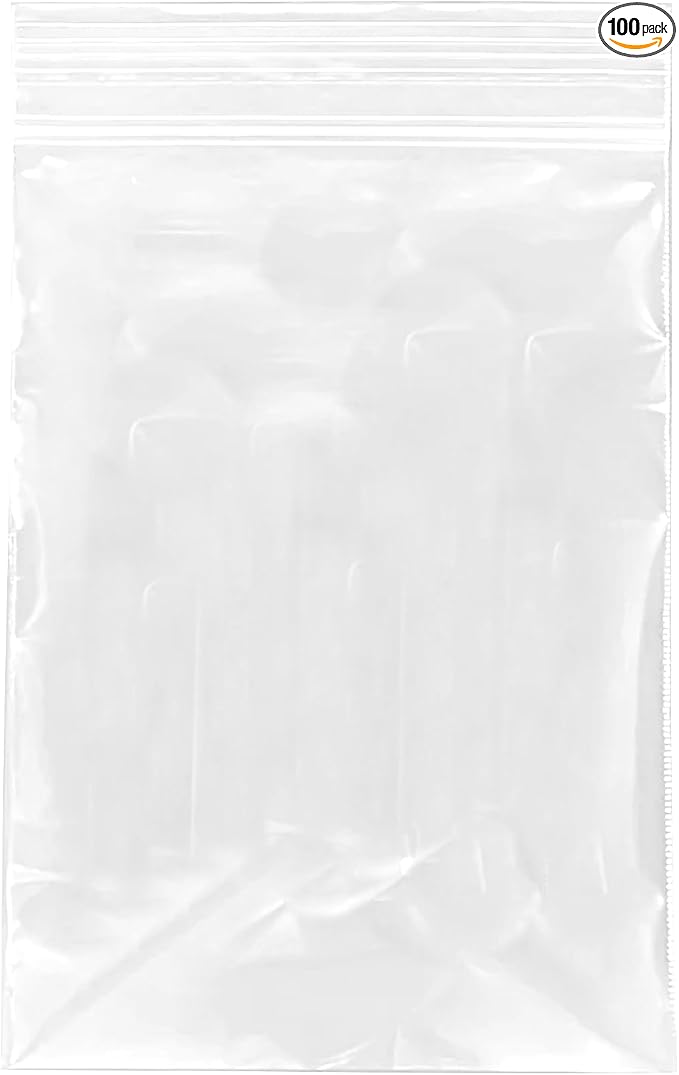 Party Favors Plus 4 x 6 In 2 Mil Clear Reclosable Poly Bags 100 Pack