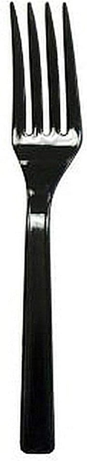 Party Favors Plus Heavy Duty Plastic Forks Black 50 Count