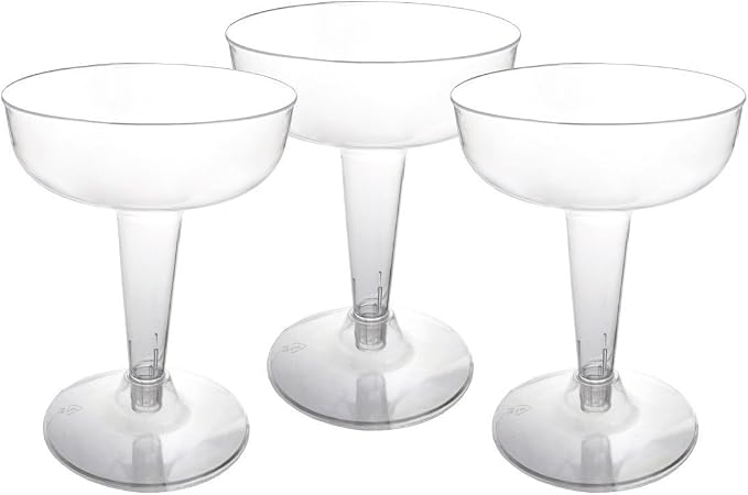 Party Favors Plus Clear Plastic Champagne Glasses 40 Count