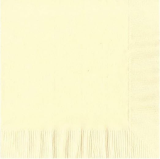 Party Favors Plus Ivory Beverage Cocktail Napkins 200 Count