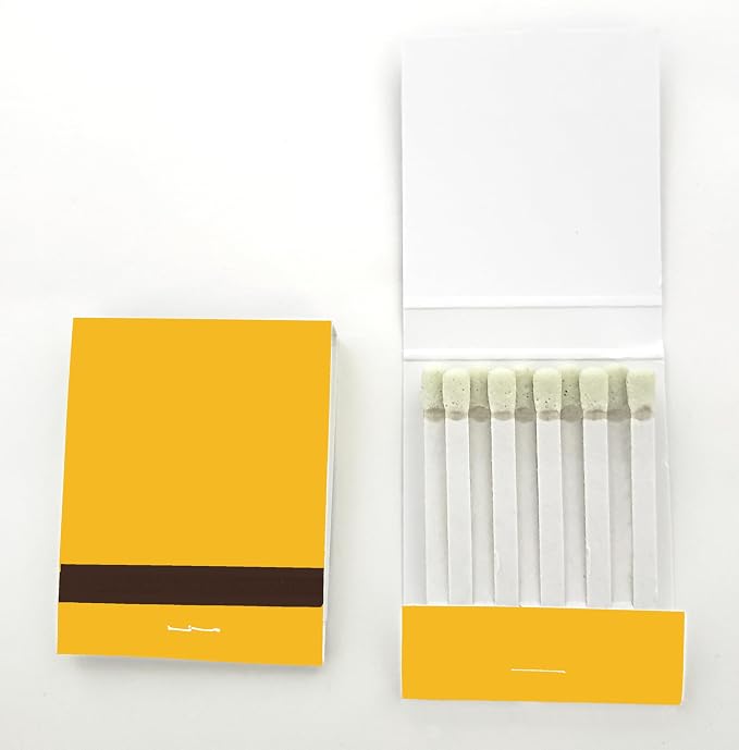 Party Favors Plus School Bus Yellow Plain Matchbooks 50 Pack