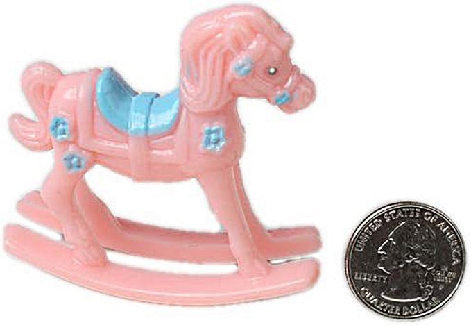 Party Favors Plus Pink Plastic Rocking Horses Baby Shower Favor 12 Count
