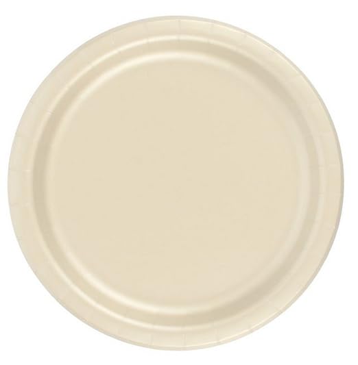 Party Favors Plus Paper Plates Ivory 24 Count