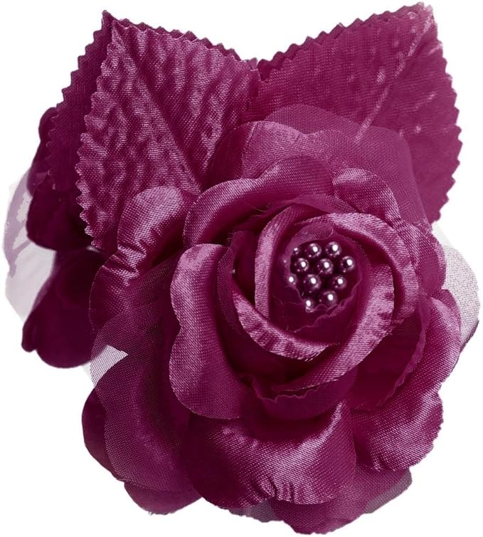 Party Favors Plus Burgundy Silk Rose Wedding Favor Corsage 12 Count