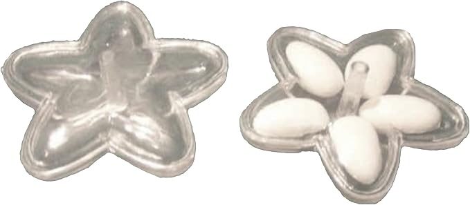 Party Favors Plus White Plastic Candy Holders with Covers 24 Count