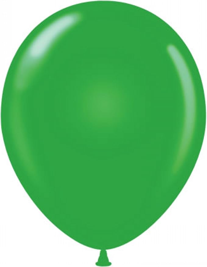 Party Favors Plus Latex Balloons Solid Green 12 Inch 24 Count