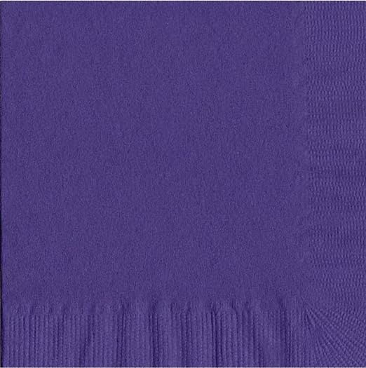 Party Favors Plus Purple Paper Luncheon Napkins 50 Count