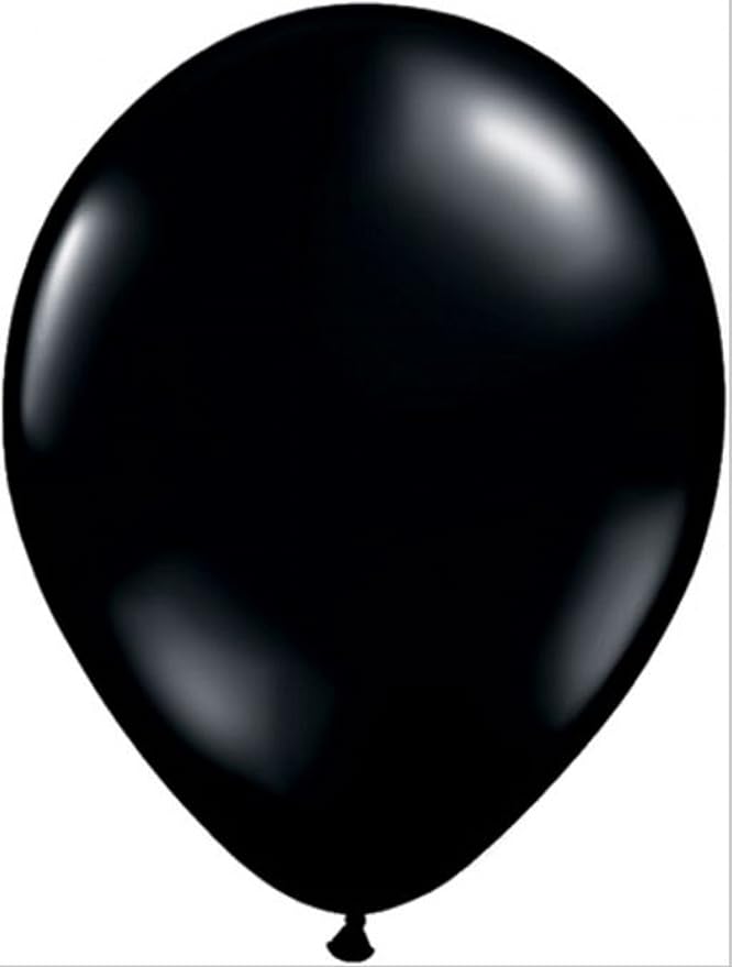 Party Favors Plus Latex Balloons Solid Black 12 Inch 24 Count