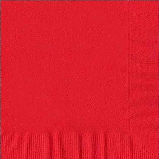 Party Favors Plus Luncheon Napkins Red 600 Count