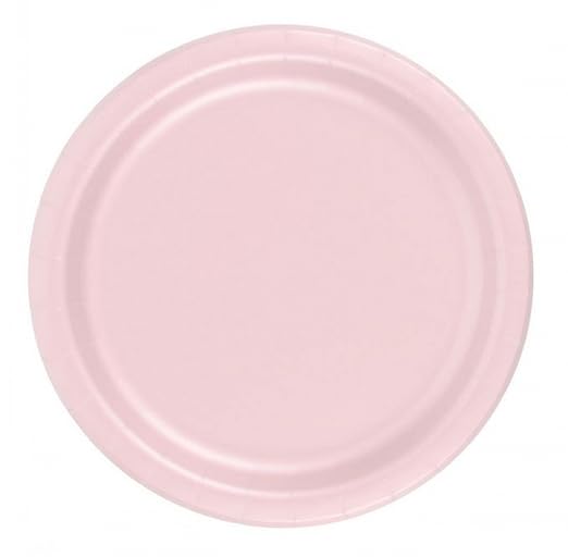 Party Favors Plus Dessert Cake Paper Plates Light Pink 240 Count
