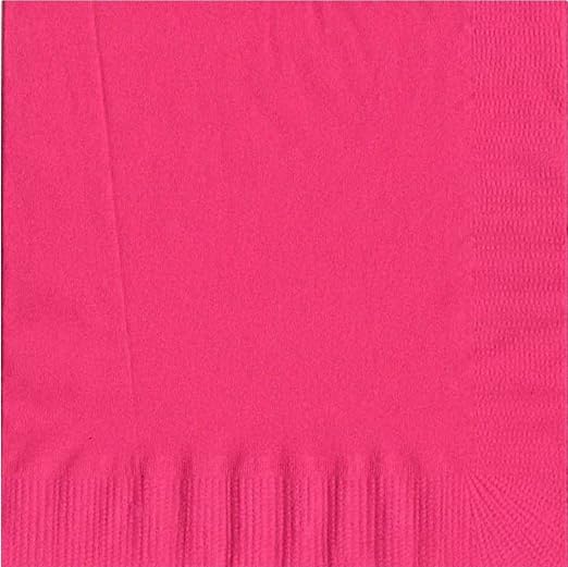 Party Favors Plus Luncheon Napkins Hot Pink 600 Count