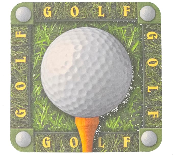 Party Favors Plus Multicolor Paper Coasters Play Ball Motif 8 Count