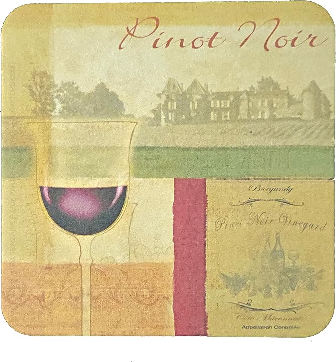 Party Favors Plus Multicolor Paper Coasters Wine Grapes Motif 8 Count