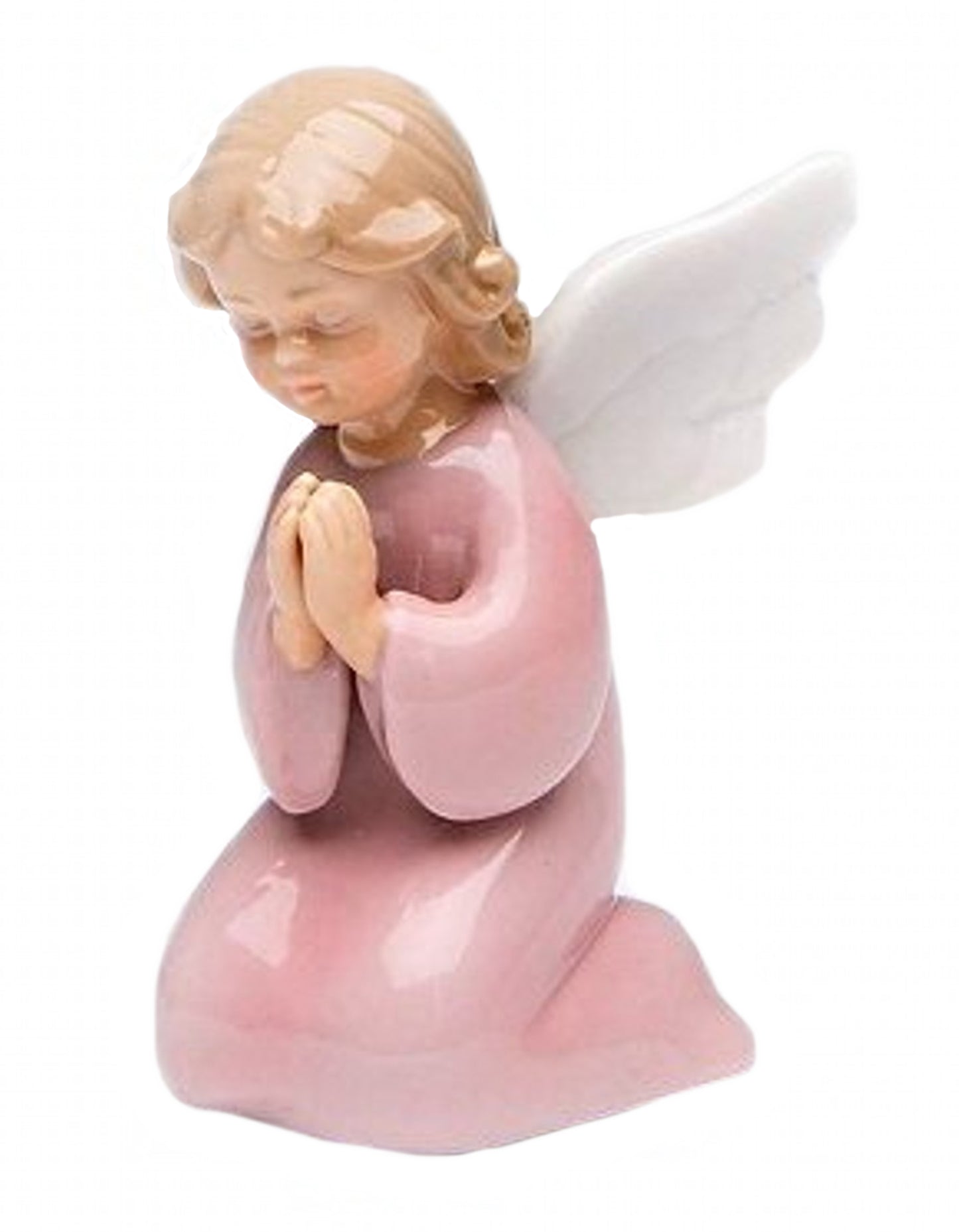 Cosmos Gifts Fine Porcelain Praying Girl Angel Figurine 3-3/8" H Pink