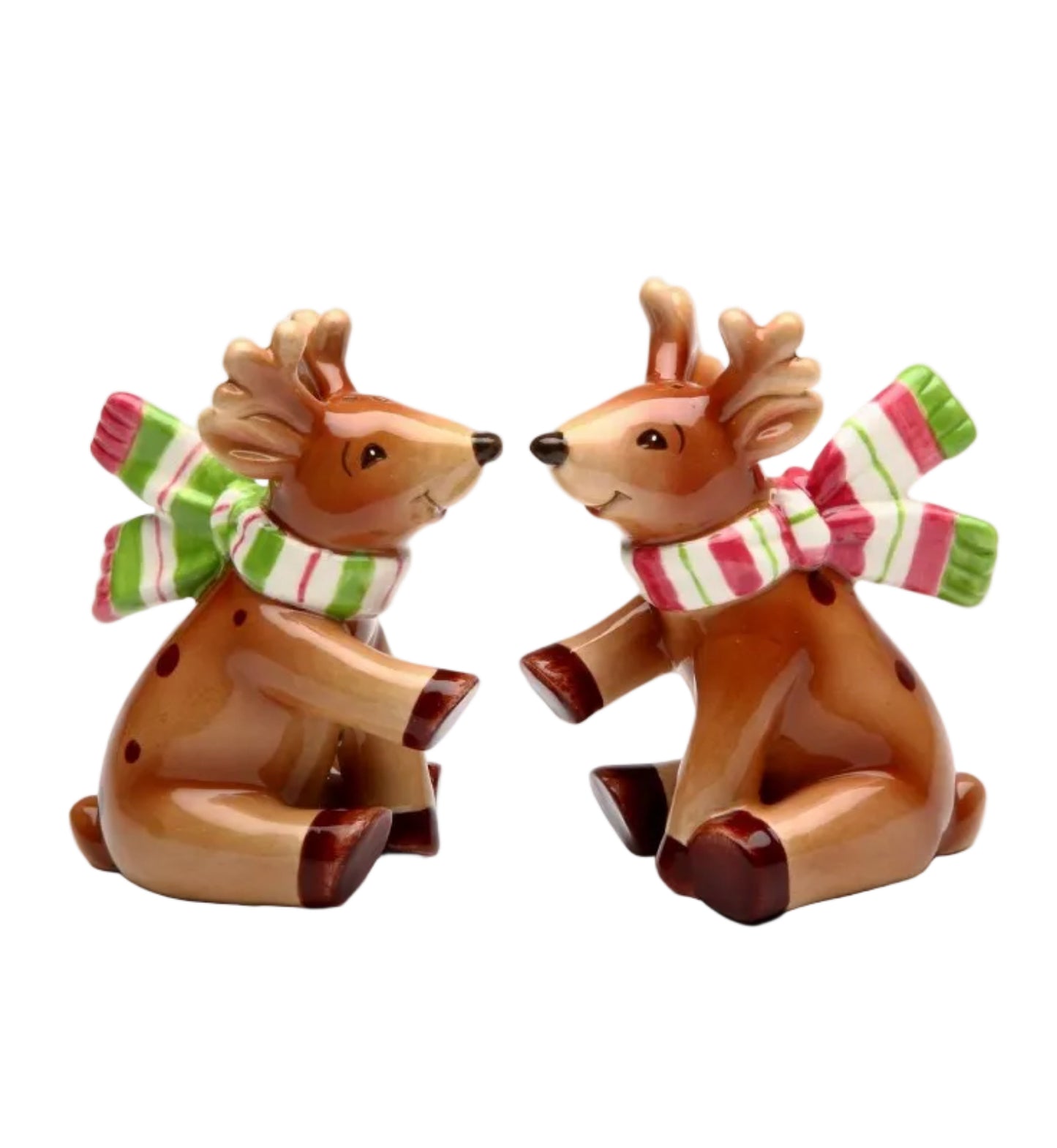 Cosmos Gifts Holiday I Believe: Reindeer Salt and Pepper Shakers