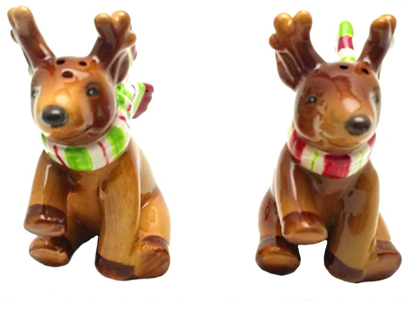 Cosmos Gifts Holiday I Believe: Reindeer Salt and Pepper Shakers
