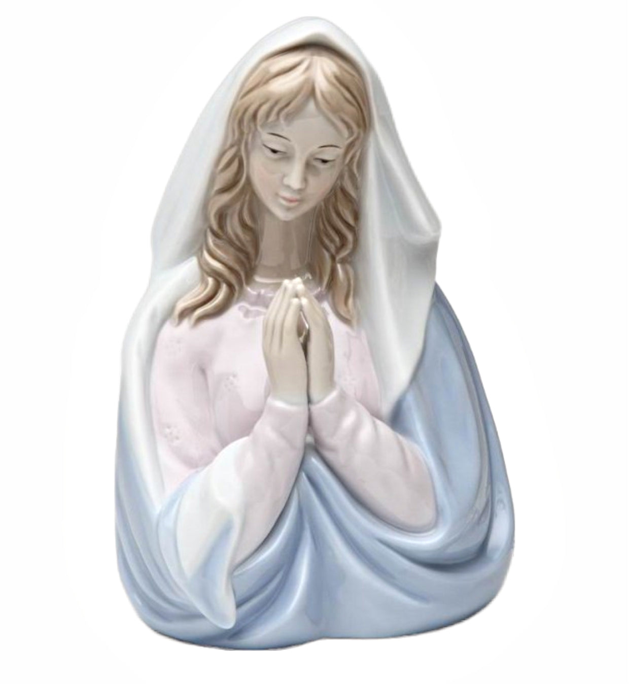 Cosmos Fine Porcelain Praying Madonna Night Light Figurine 5-3/4" H