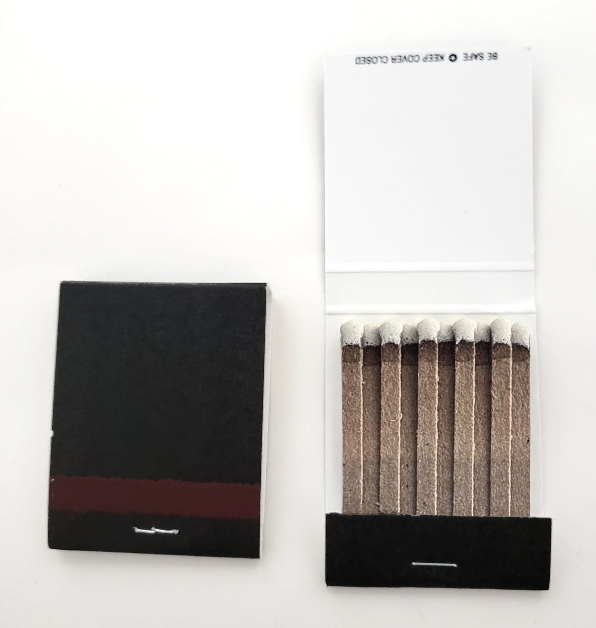 Party Favors Plus Plain Black 20 Strike Matchbooks 100 Count