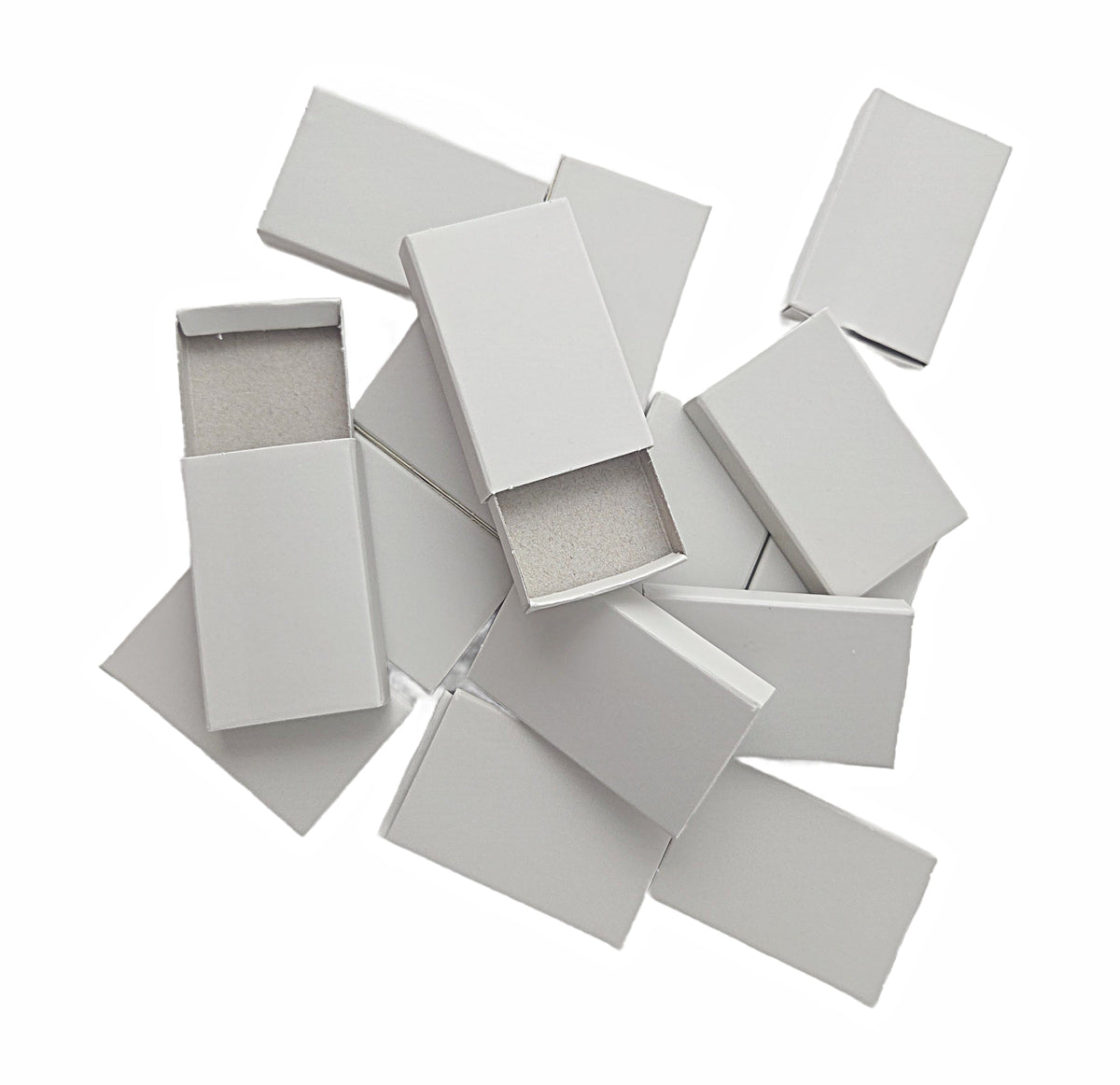 Party Favors Plus Off White Cardboard Slide Tray Candy Favor Boxes 2.25 Inch 50 Count