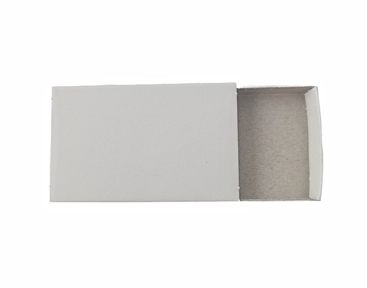 Party Favors Plus Off White Cardboard Slide Tray Candy Favor Boxes 2.25 Inch 50 Count