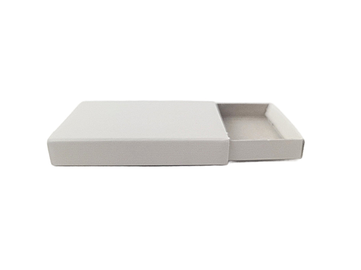 Party Favors Plus Off White Cardboard Slide Tray Candy Favor Boxes 2.25 Inch 50 Count