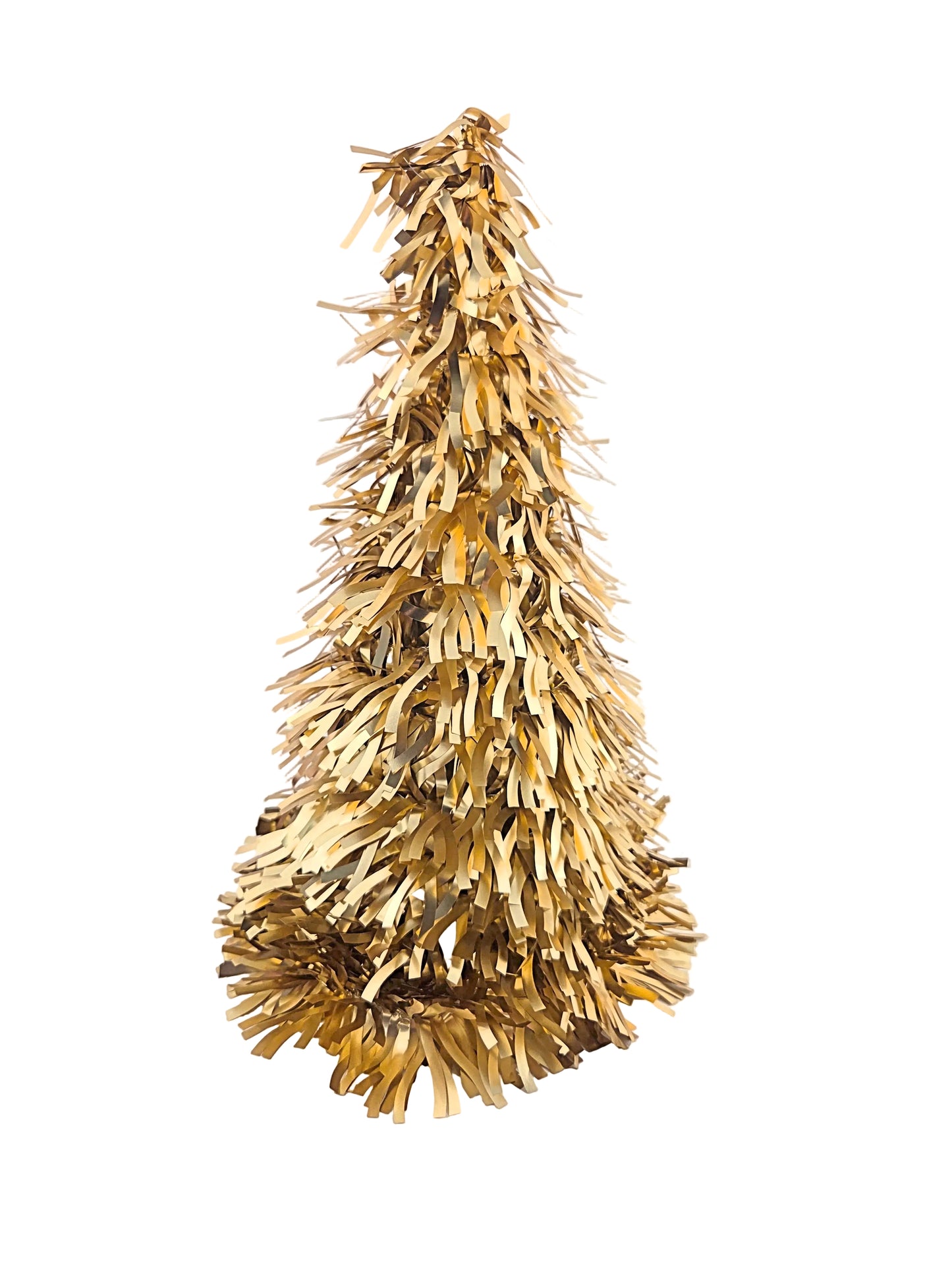 Tabletop Christmas Tinsel Tree Cone 25 cm, Set of 4