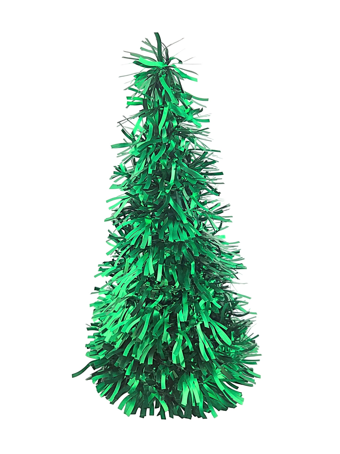 Tabletop Christmas Tinsel Tree Cone 25 cm, Set of 4