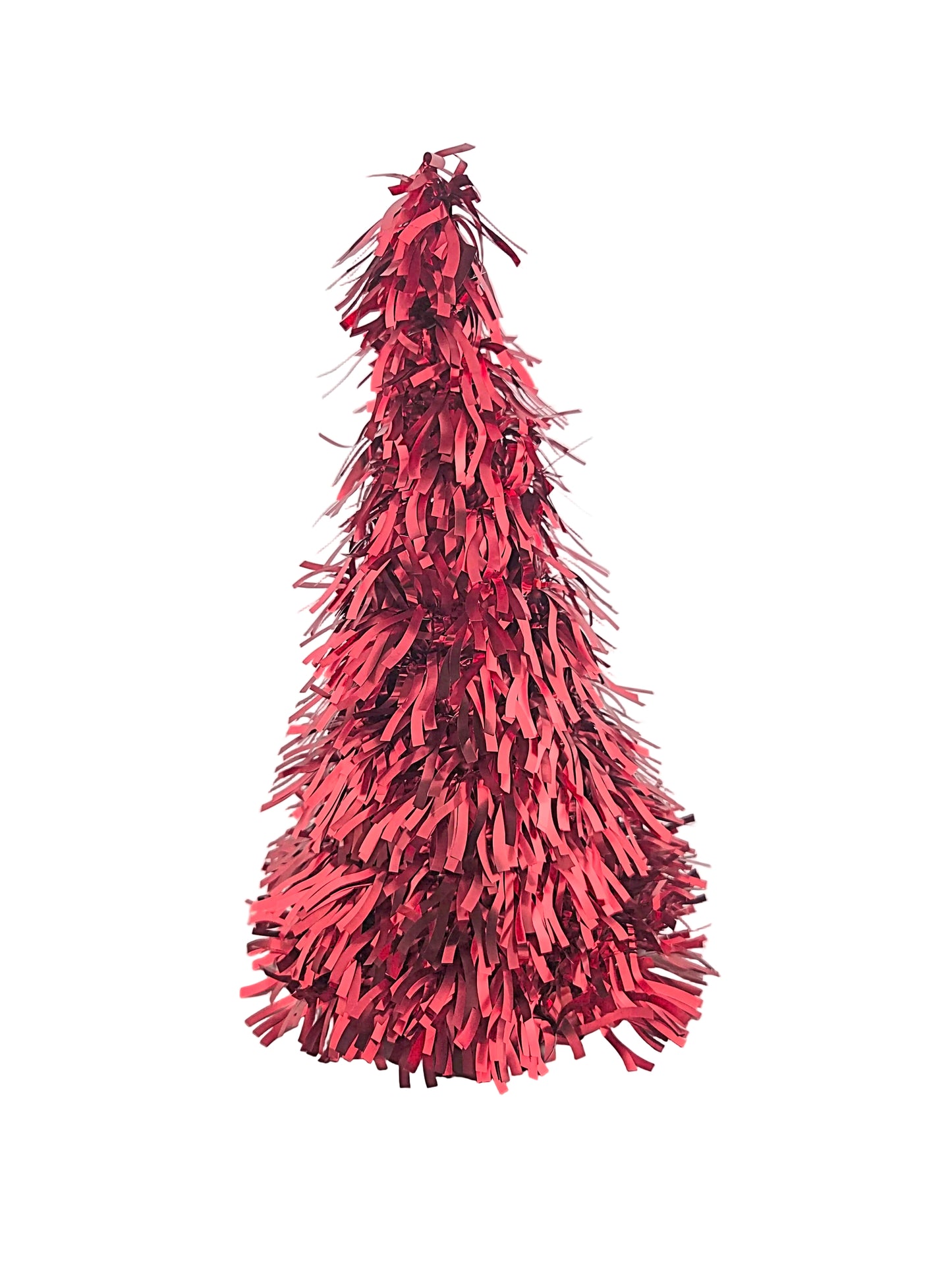 Tabletop Christmas Tinsel Tree Cone 25 cm, Set of 4