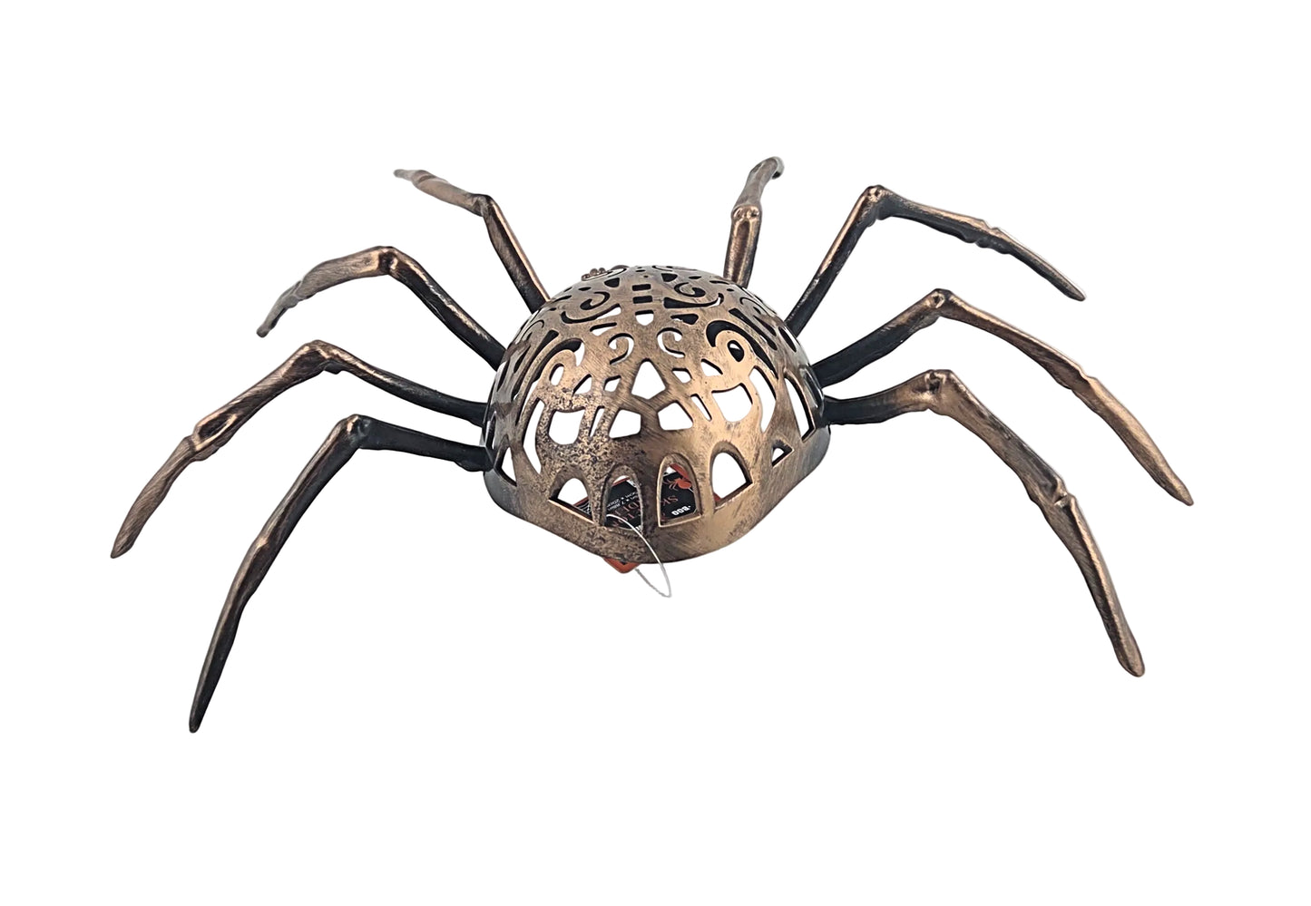Halloween Spider Decorations Set of 3, Black Silver Gold