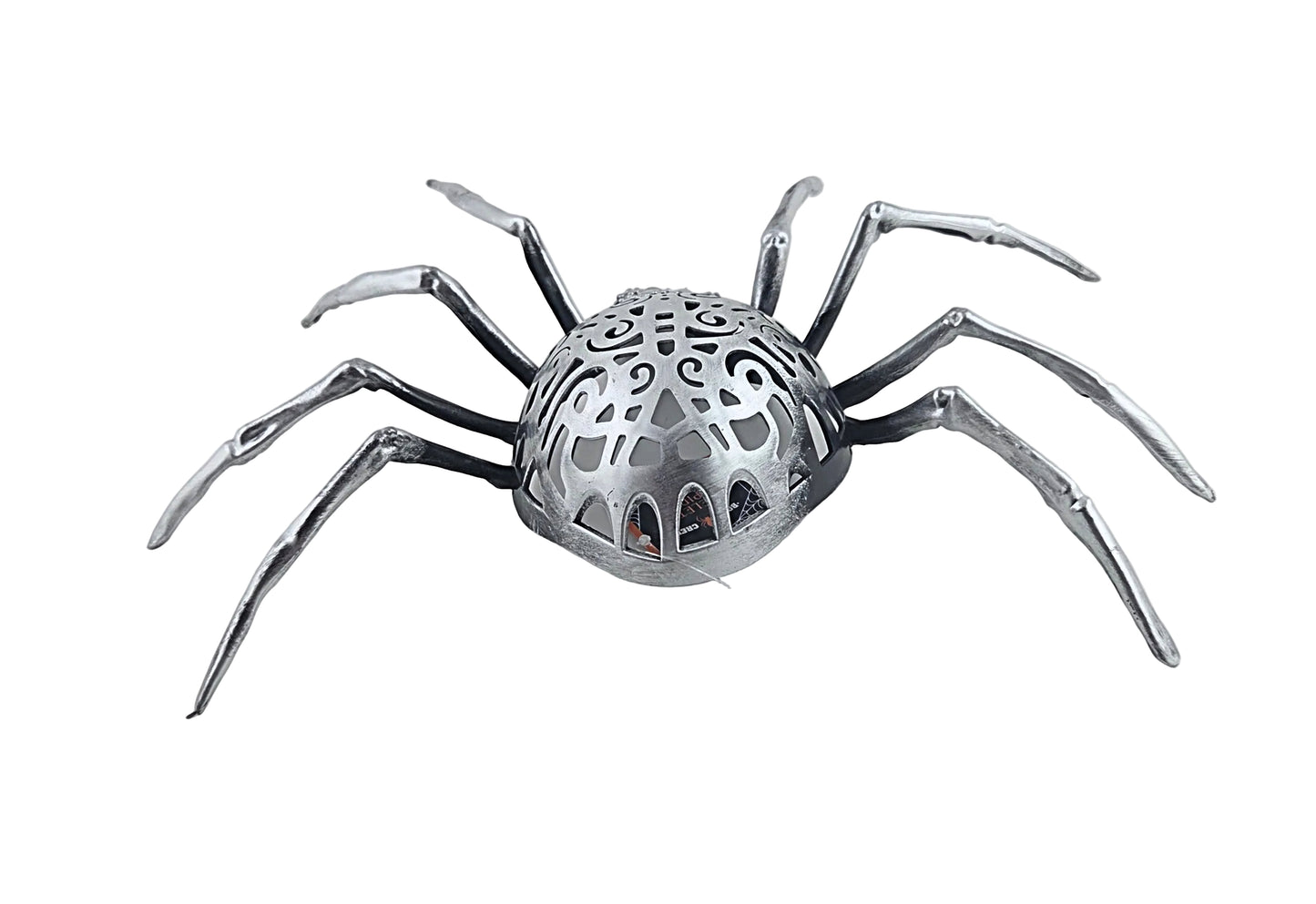 Halloween Spider Decorations Set of 3, Black Silver Gold