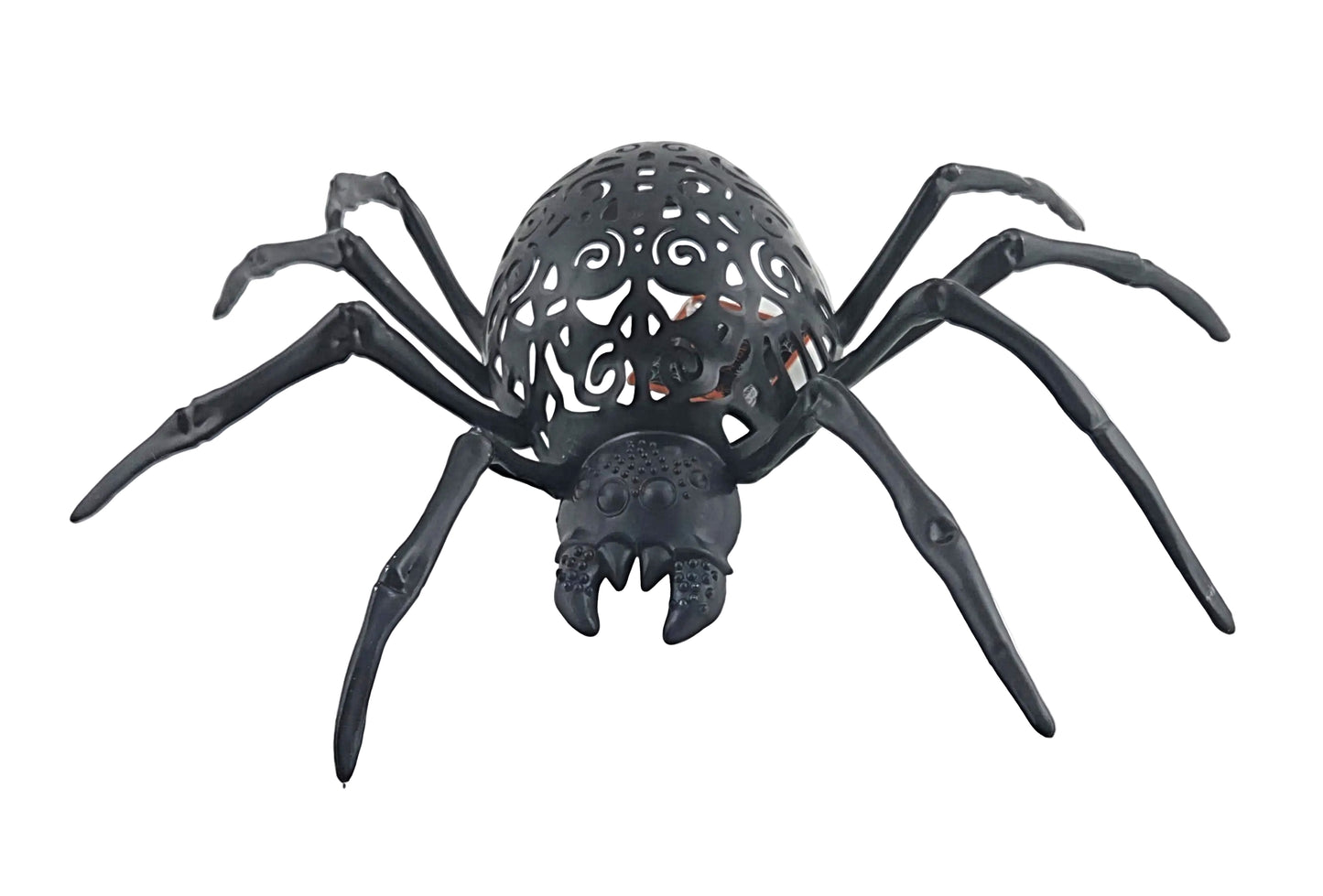 Halloween Spider Decorations Set of 3, Black Silver Gold