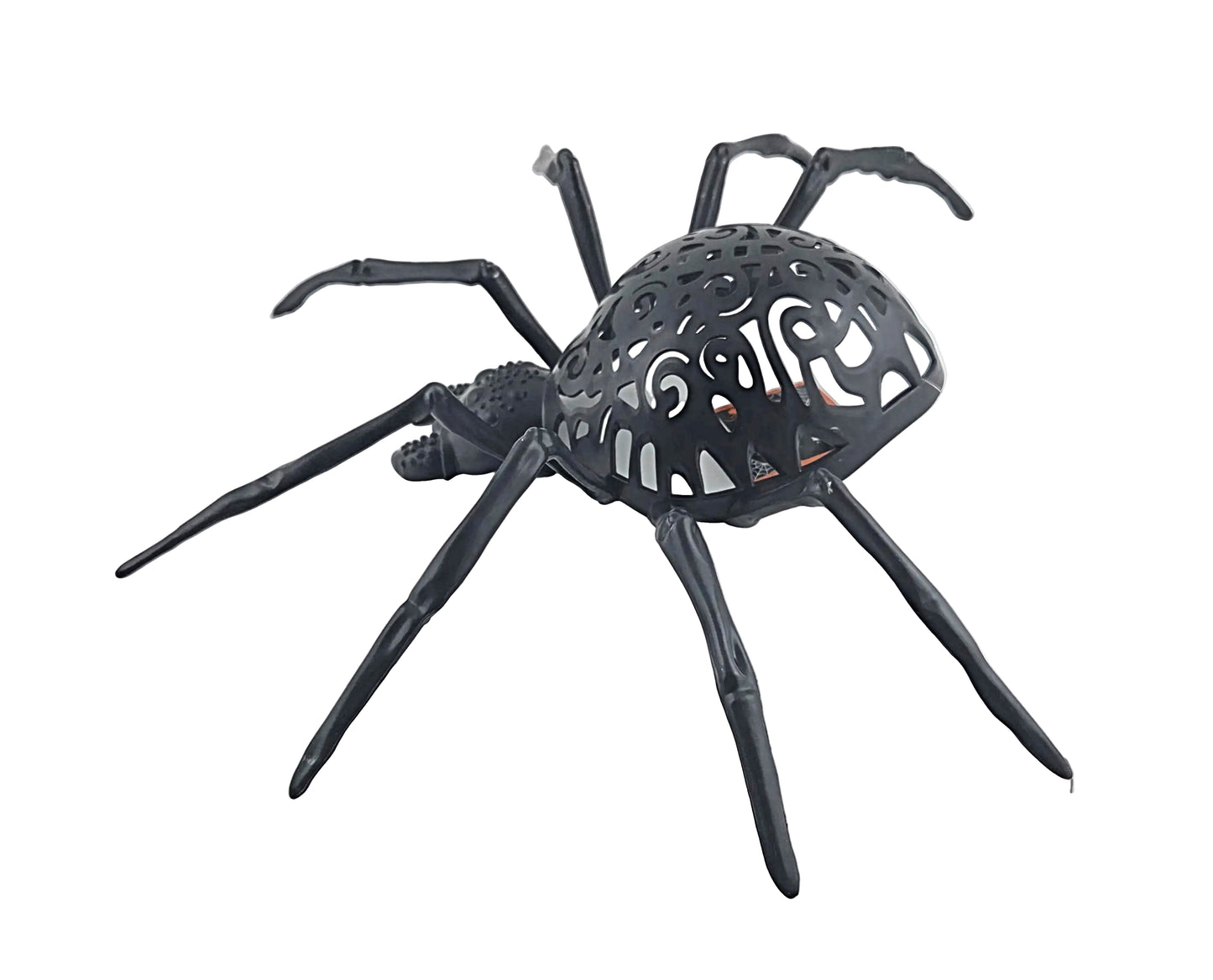 Halloween Spider Decorations Set of 3, Black Silver Gold