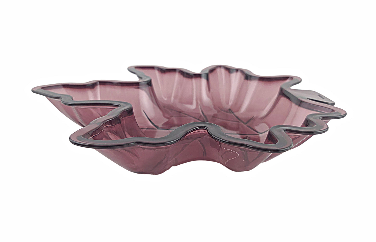 Harvest Leaf Shape Plastic Serving Dish Set of 3 Colors