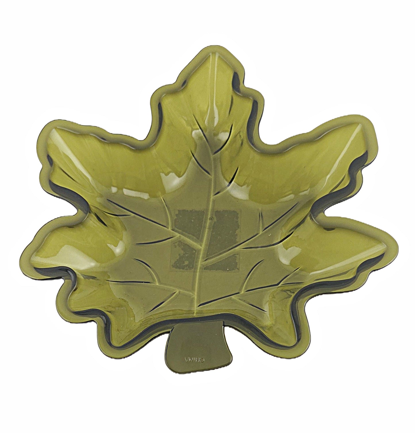 Harvest Leaf Shape Plastic Serving Dish Set of 3 Colors