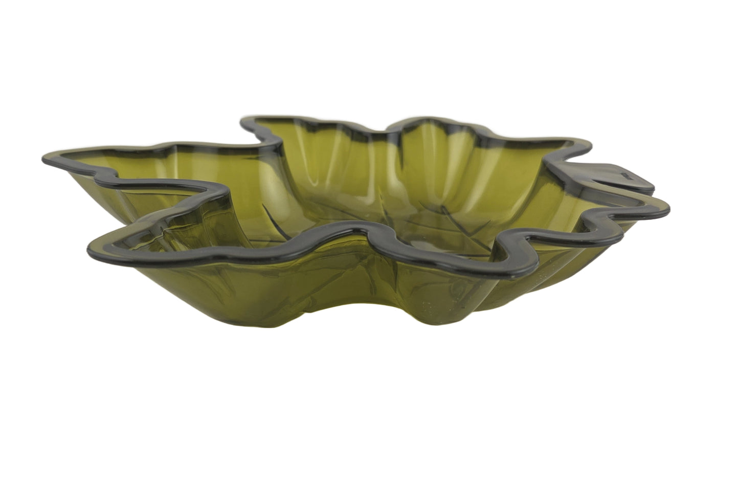 Harvest Leaf Shape Plastic Serving Dish Set of 3 Colors