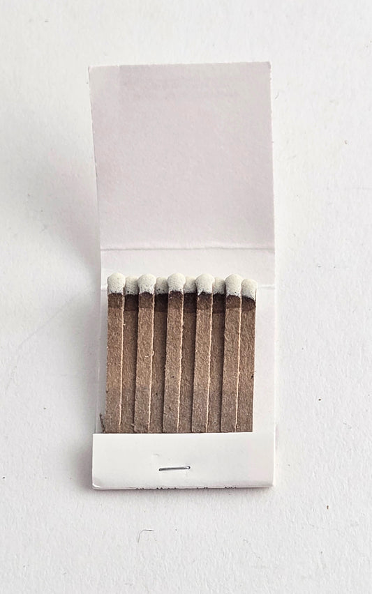 Party Favors Plus Plain White Matches 20 Strike Matchbooks 50-Pack