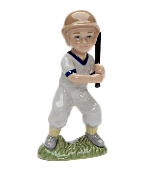 Cosmos Gifts Fine Porcelain Boy Playing Baseball Figurine 4-1/2" H 207-479A