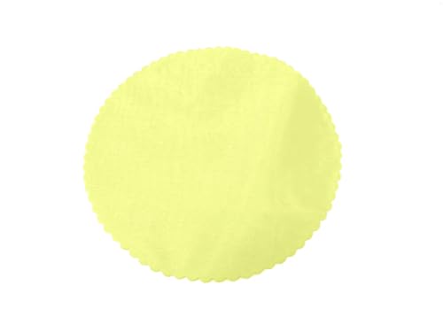 Organza Scalloped Circles, Lightweight Fabric for Crafts