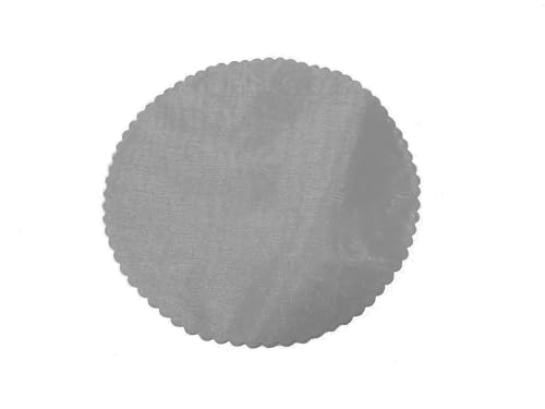 Organza Scalloped Circles, Lightweight Fabric for Crafts