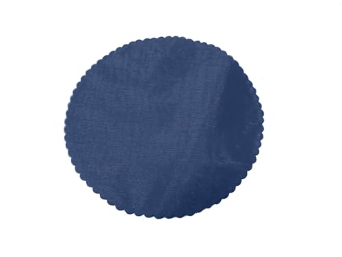 Organza Scalloped Circles, Lightweight Fabric for Crafts