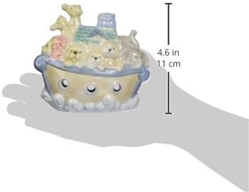 CG Cosmos Fine Porcelain Noah's Ark Piggy Bank 4-5/8" H