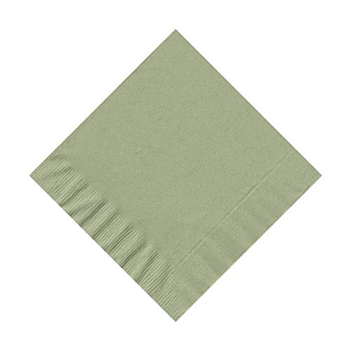 Party Favors Plus White 2-Ply Paper Cocktail Napkins 5" Folded 100 Count