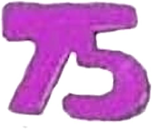 Party Favors Plus 75th Birthday Metallic Multicolor Confetti Number 75 Shapes 2 Oz