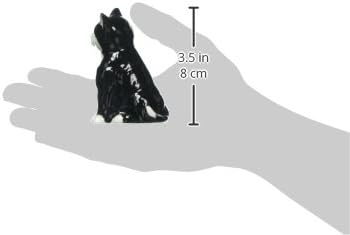 Cosmos Gifts Fine Ceramic Black and White Cats Salt and Pepper Shakers Set 2-7/8" H
