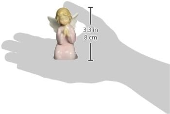 Cosmos Gifts Fine Porcelain Praying Girl Angel Figurine 3-3/8-Inch Pink
