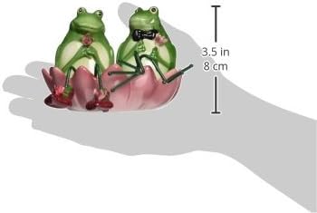 Appletree Design Ceramic Alfrogo and Frogalina Frog Salt and Pepper Shakers Set 3-1/4" H SS-ATD-61515