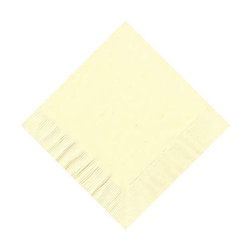 Party Favors Plus White 2-Ply Paper Cocktail Napkins 5" Folded 100 Count