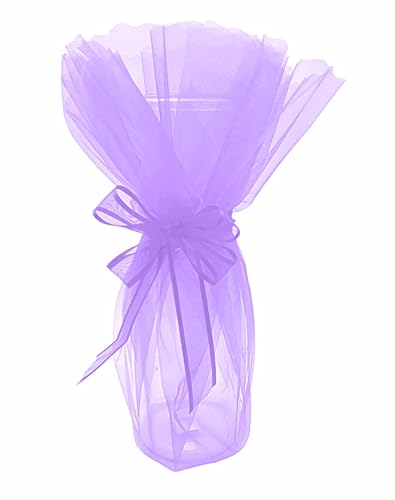 Party Favors Plus Organza Wine Bottle Wrap 28 Inch Scalloped Circle Set of 3 Gold